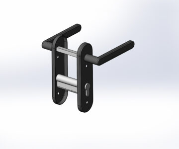 3D модель Ручка противопожарной двери Apecs HP-72.1703-INOX