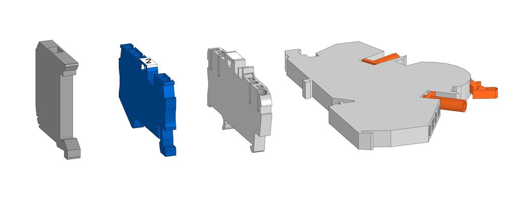 3D модель Клеммы проходные, токовые