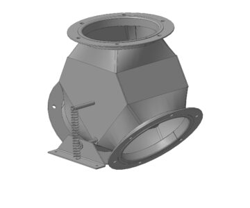 3D модель Тройник фланцевый 200 с клапаном