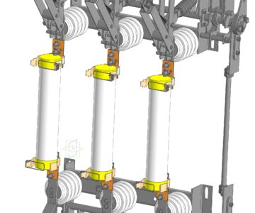 3D модель Выключатель нагрузки с предохранителем