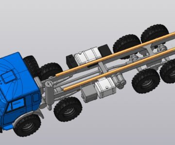 3D модель Шасси Камаз-63501