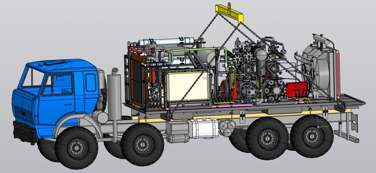 3D модель Шасси Камаз-63501