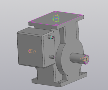 3D модель Редуктор 2Ч-160-125-22-21