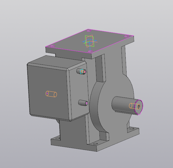 3D модель Редуктор 2Ч-160-125-22-21