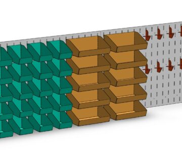 3D модель Стеллаж настенный для гаража