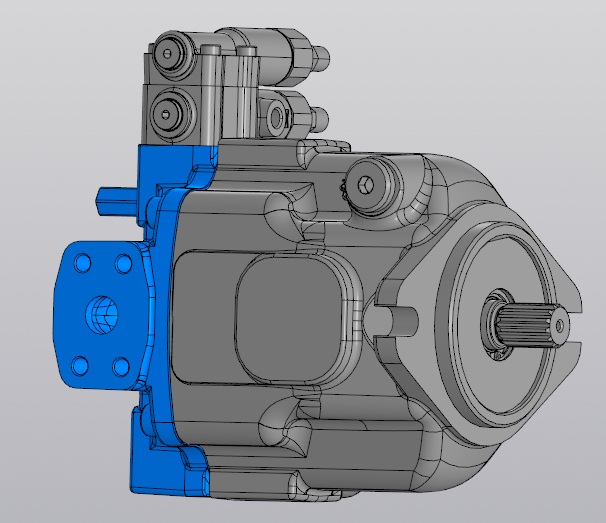 3D модель Насос PVPC-R-30295D 12