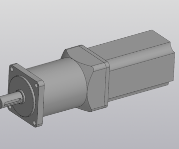 3D модель Бесколлекторный двигатель с редуктором PL57BLF03-PGB (3 варианта)