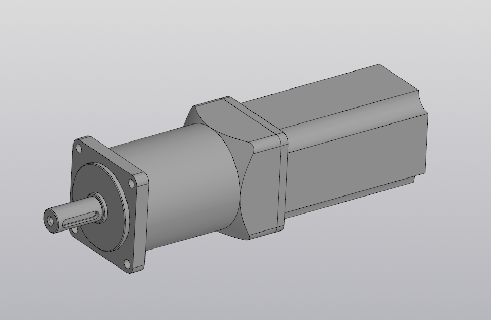 3D модель Бесколлекторный двигатель с редуктором PL57BLF03-PGB (3 варианта)