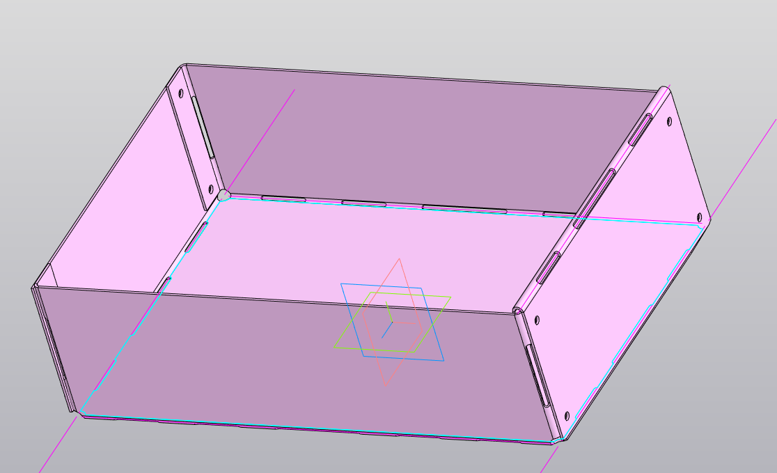 3D модель Система хранения с металлическими ящиками