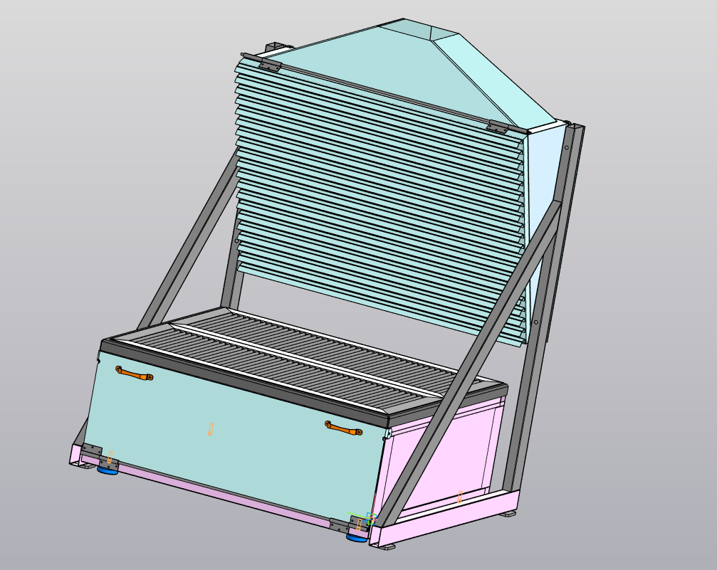 3D модель Стол для зачистки с отводом пыли сбором мелких частиц
