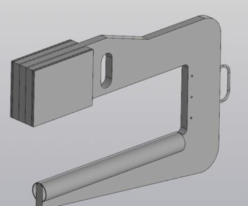 3D модель Скоба для рулонов г/п 10т