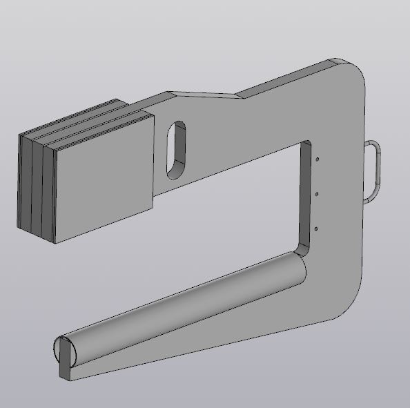 3D модель Скоба для рулонов г/п 10т