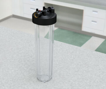3D модель Колба UNIPUMP BIG BLUE CFC-20BB01C прозрачная, без картриджа 53211, без кронштейна