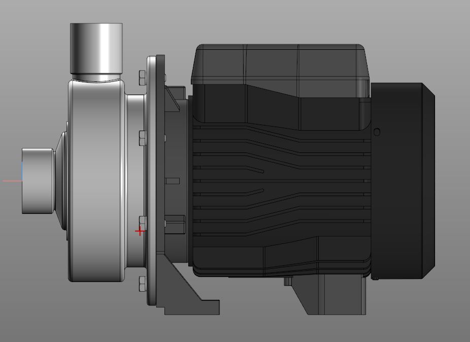 3D модель Центробежный насос LEO ABK50D