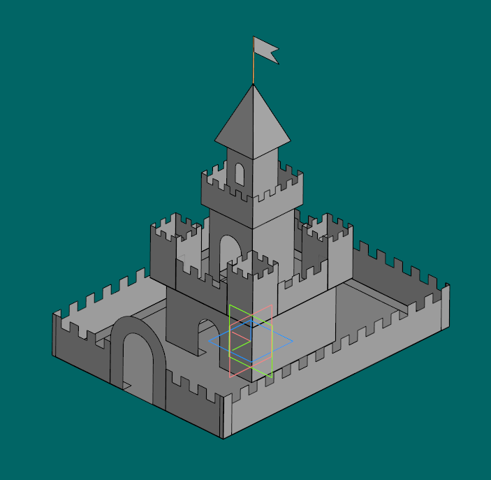 3D модель Замок (крепость) из картона
