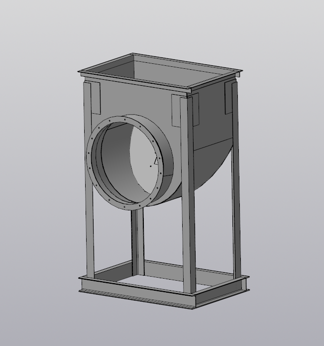 3D модель Всасывающий карман 680х1060 L=1100
