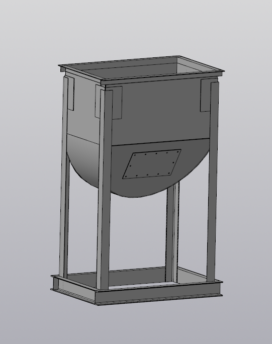 3D модель Всасывающий карман 680х1060 L=1100
